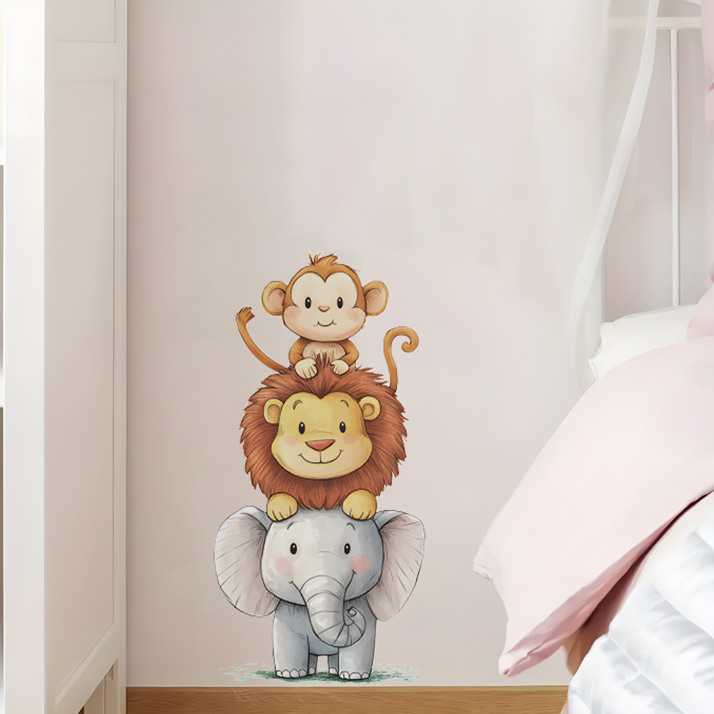 Baby Nursery Ornaments - Cute Forest Animals Wall Stickers for