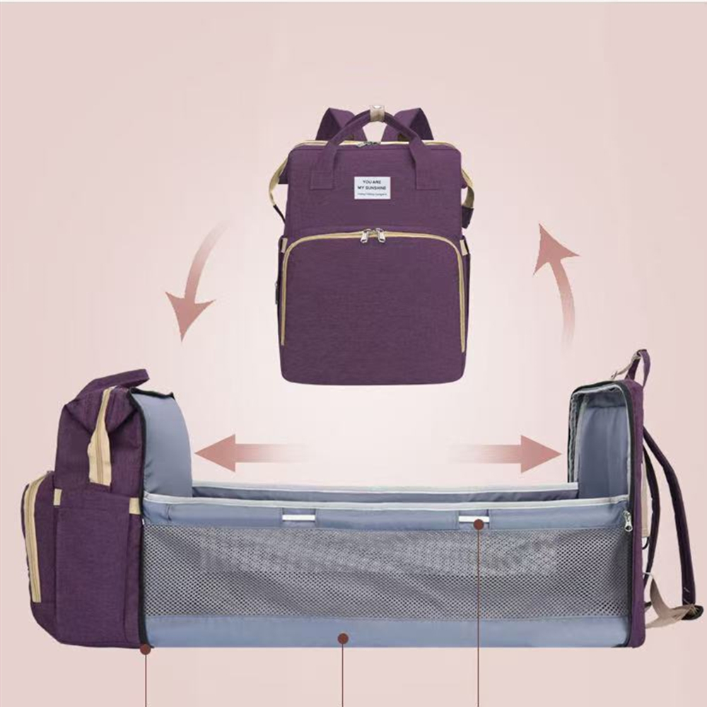 Baby Bag Nursery - Folding Mommy Bag Lightweight Portable Folding