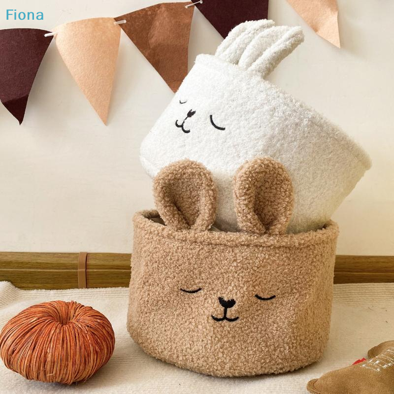 Baby Nursery Organization Ideas - ✔Cute Bunny Plush Storage Baskets,Soft Fabric