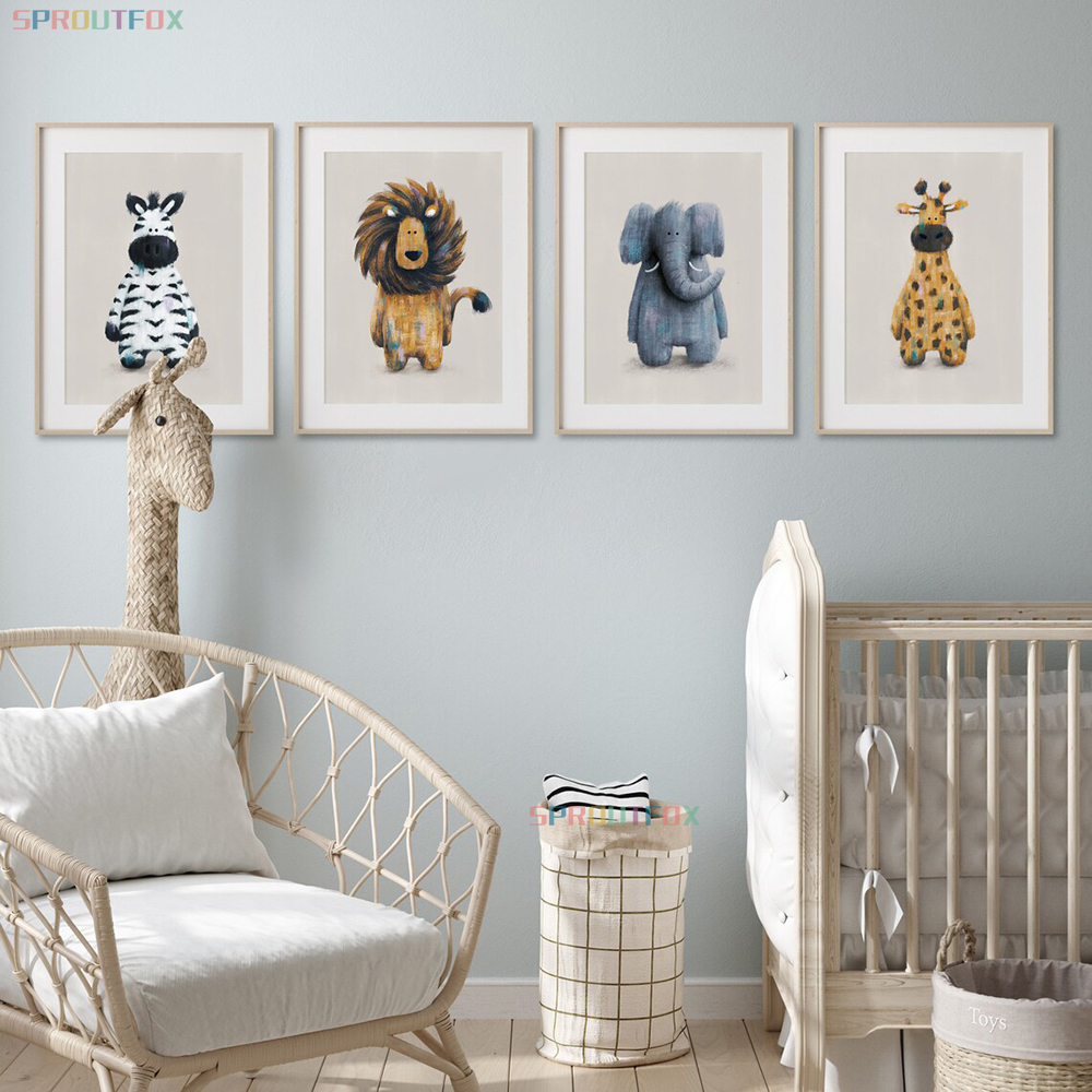 Baby Nursery Animal Pictures - Zebra Pictures Wall Poster For Kids