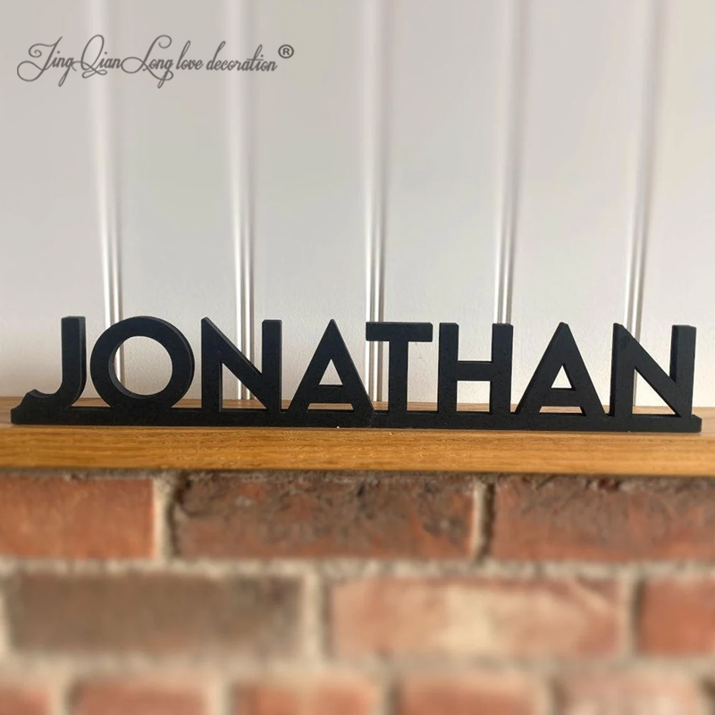 Baby Nursery Shelf - Custom Personalised Wood Name Signs With