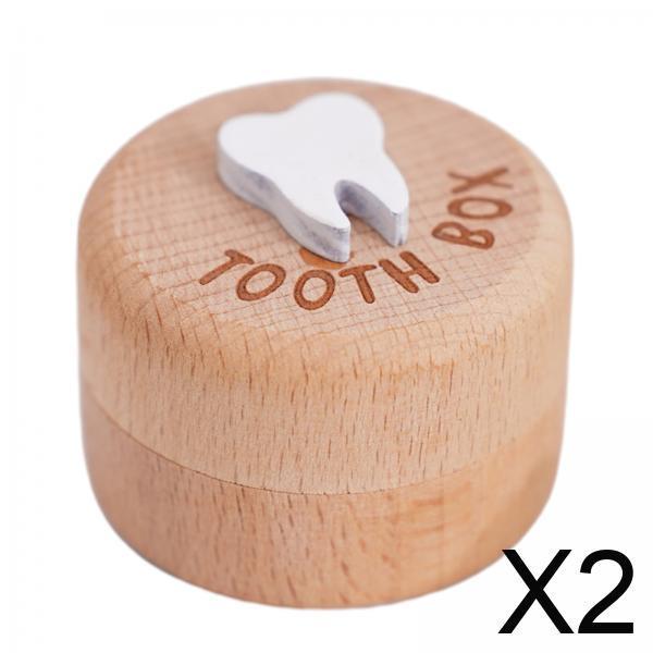 Baby Nursery Decor Girl - Wooden Teeth Storage Organizer Keepsake Box