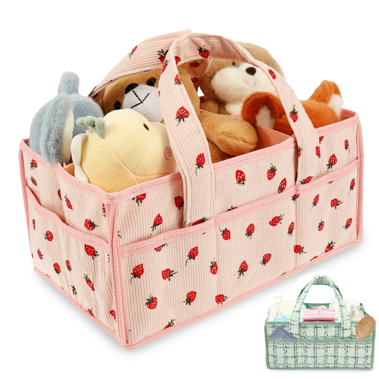 Baby Bag Nursery - Baby Diaper Caddy Bag Portable Nappy