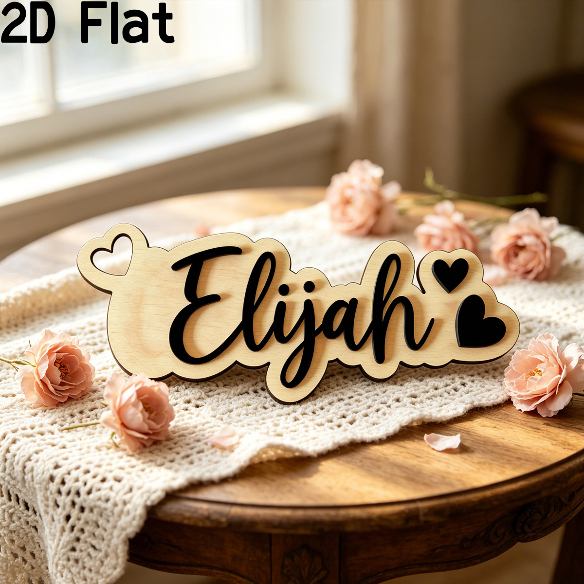 Baby Nursery Room - 1Pc Custom Love Decor Wooden Acrylic