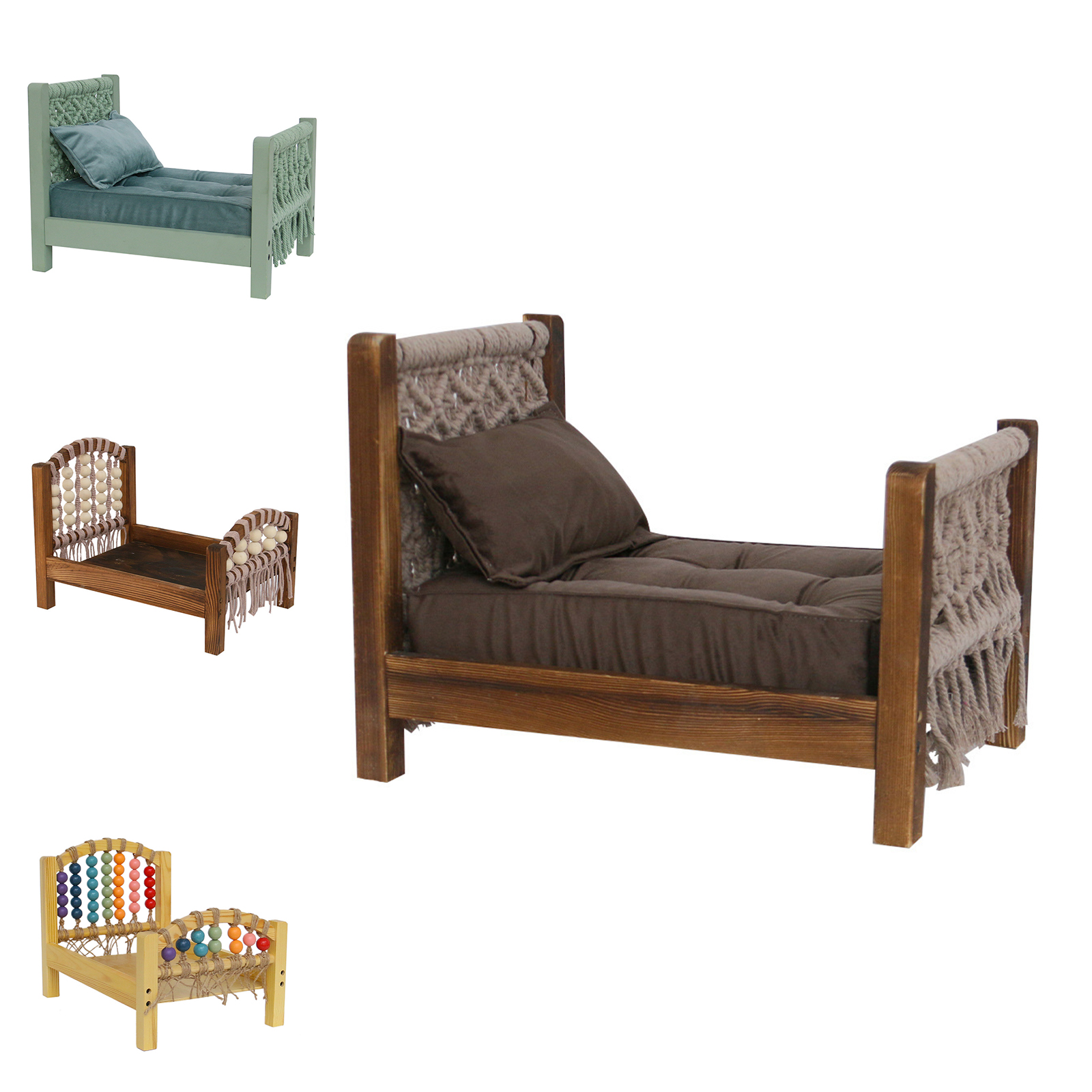 Baby Nursery Chair - 2023 Retro Mini Bed Baby Photo