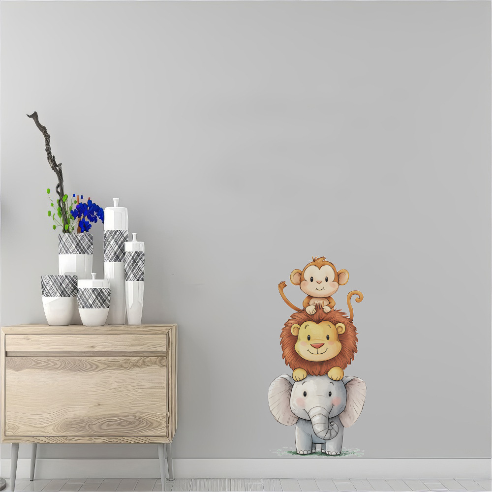 Cute Forest Animals Wall Stick - Baby Nursery Ornaments avaliação e preço