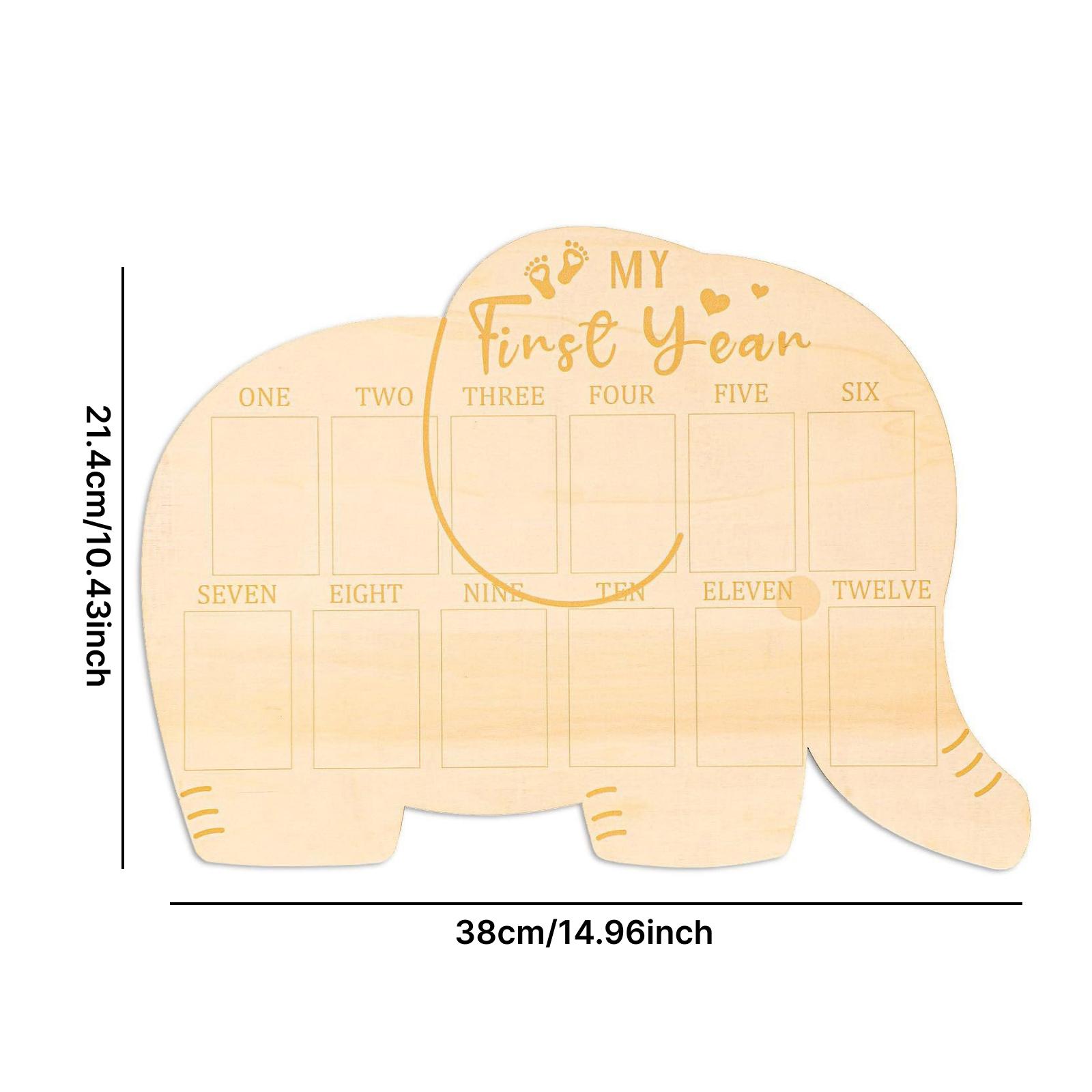 Baby Milestone Photo Board 1st - Baby Nursery Gender Neutral avaliação e preço
