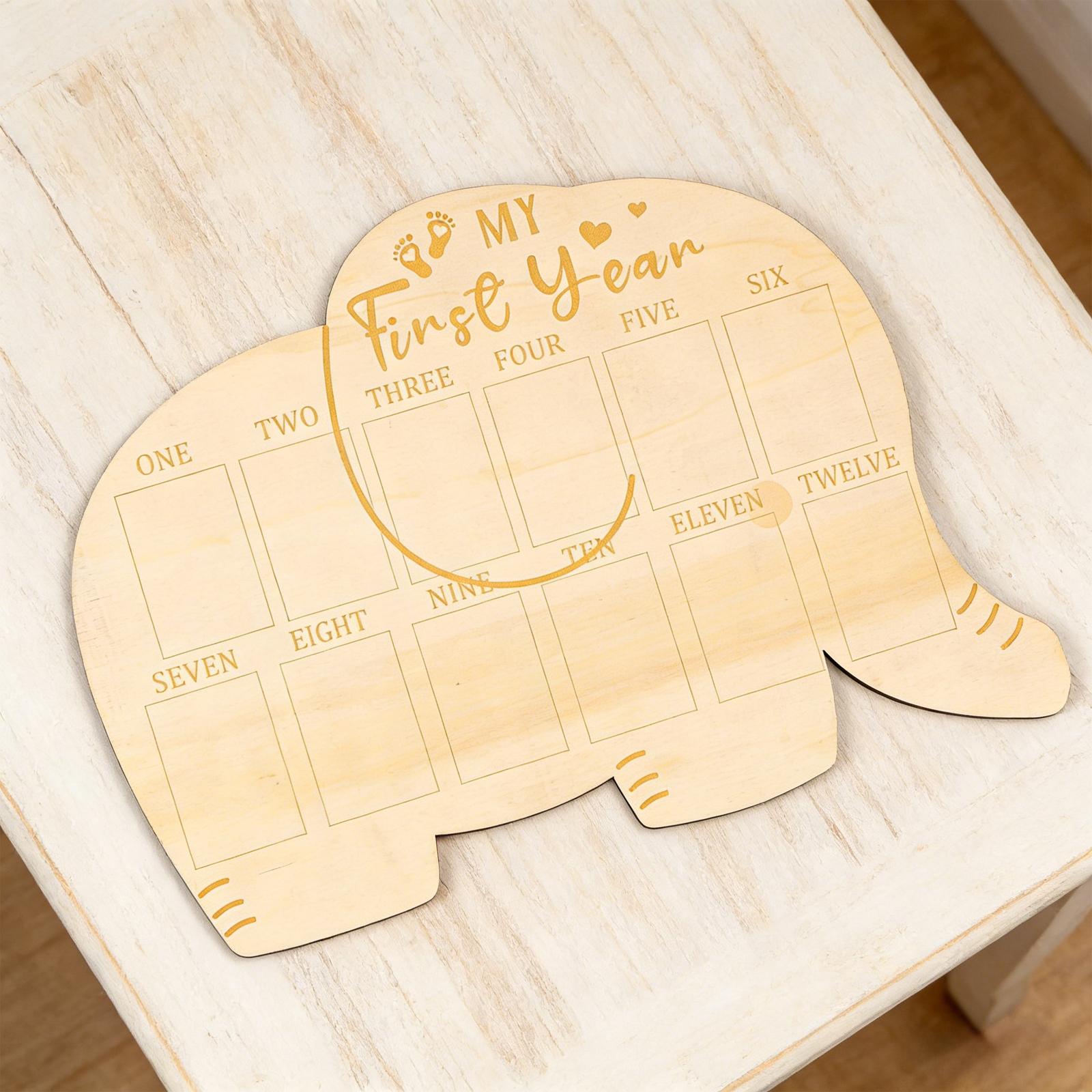 Baby Milestone Photo Board 1st - Baby Nursery Gender Neutral avaliação e preço
