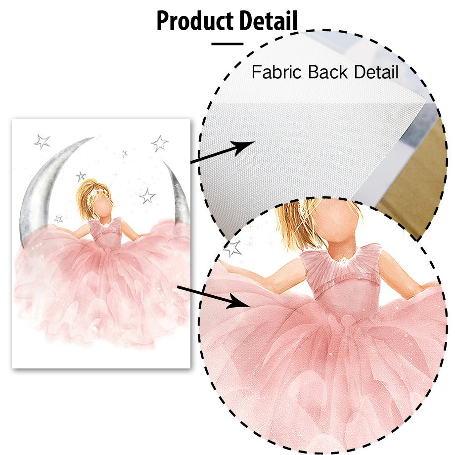 Pink Angel Girl Sun Moon Cloud - Baby Nursery Ornaments avaliação e preço