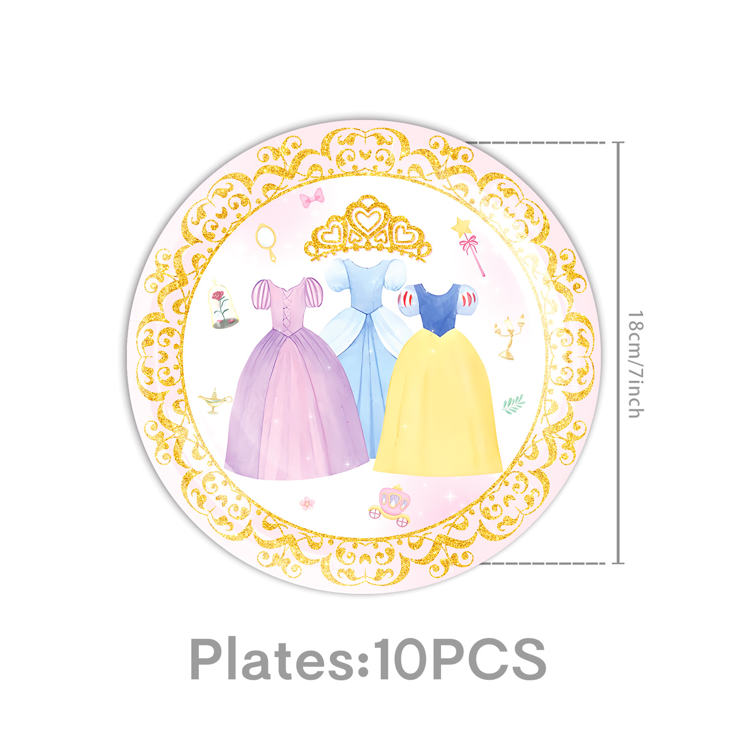 Princess Dress Girls Birthday  - Baby Nursery Decor Girl avaliação e preço