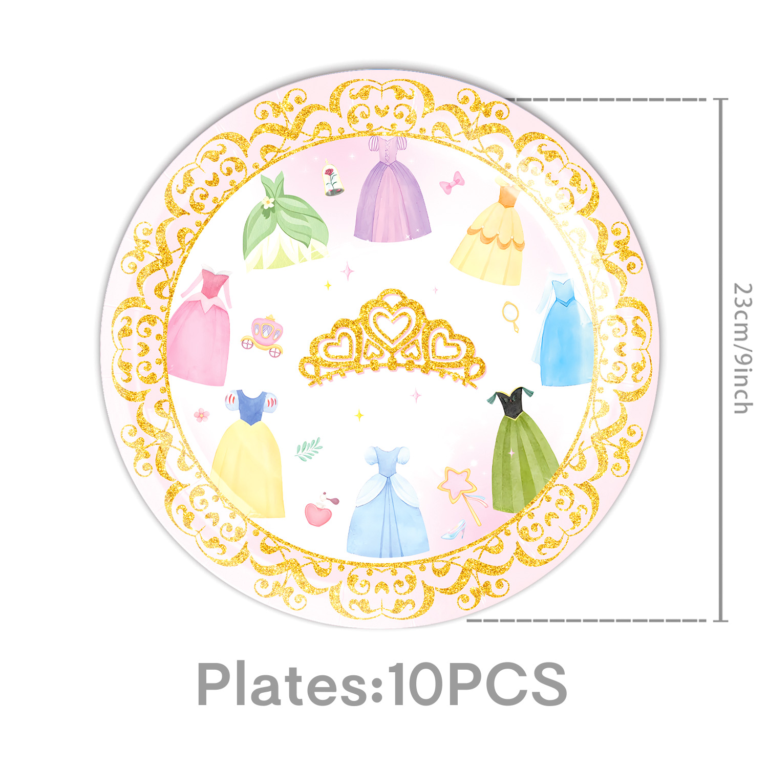 Princess Dress Girls Birthday  - Baby Nursery Decor Girl avaliação e preço