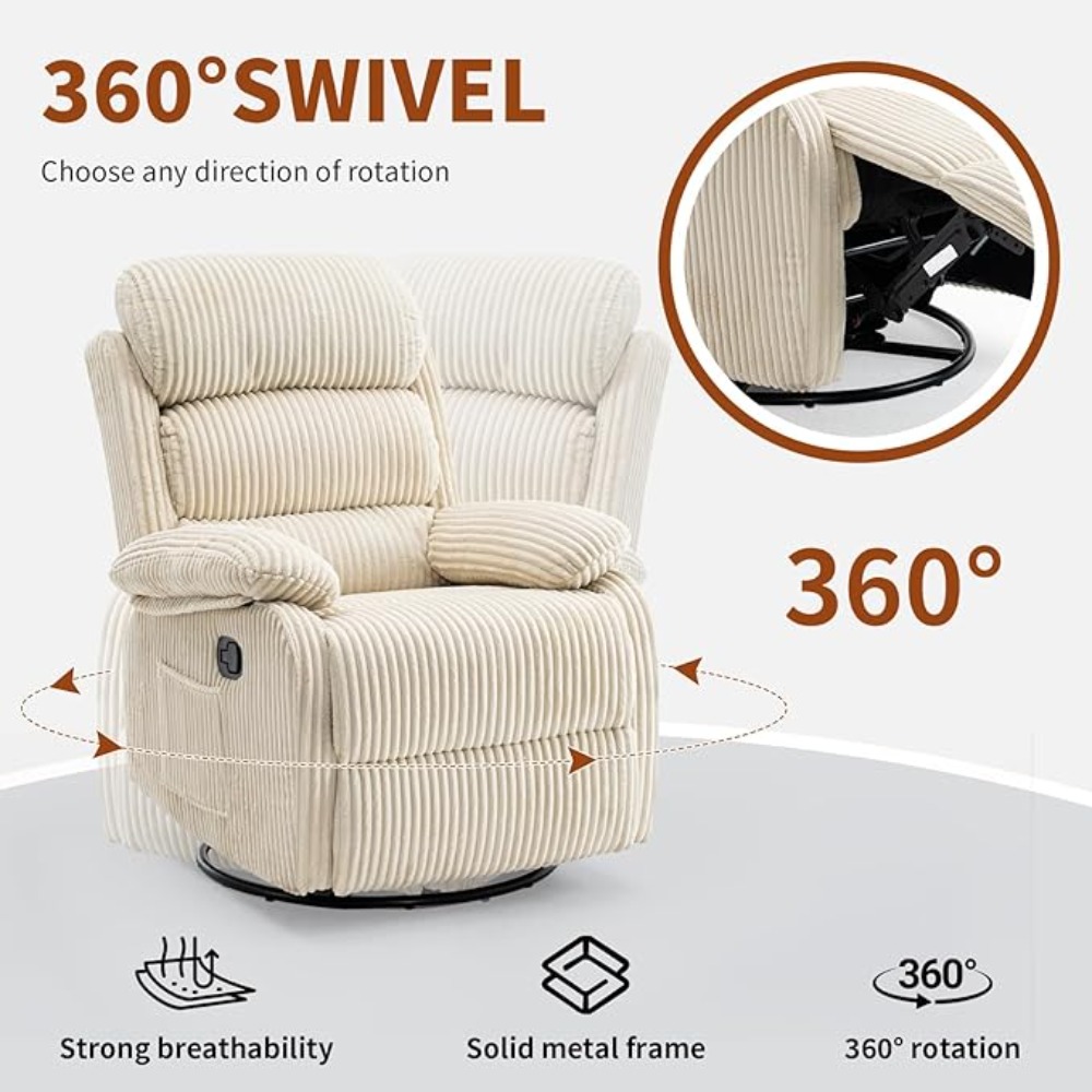 Adult 360° Rocking Recliner Ch - Rocking Chair Nursery avaliação e preço