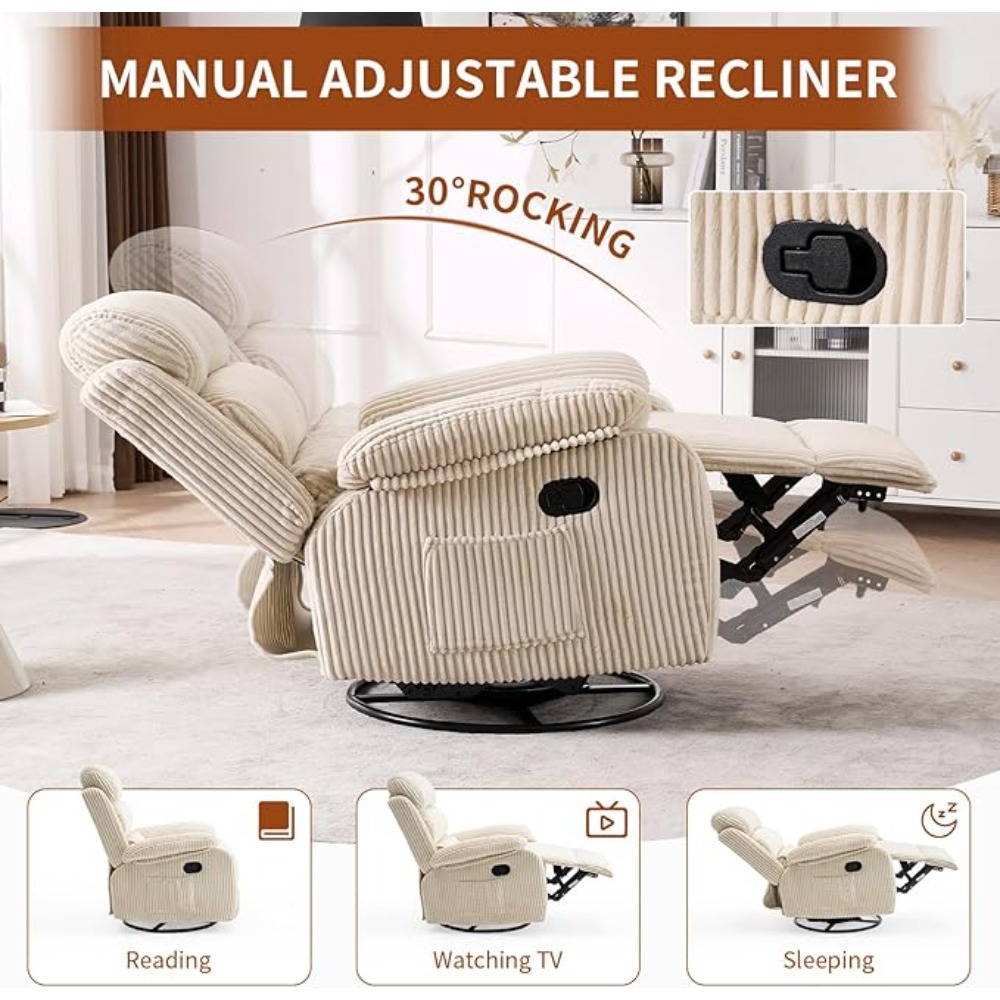 Adult 360° Rocking Recliner Ch - Rocking Chair Nursery avaliação e preço