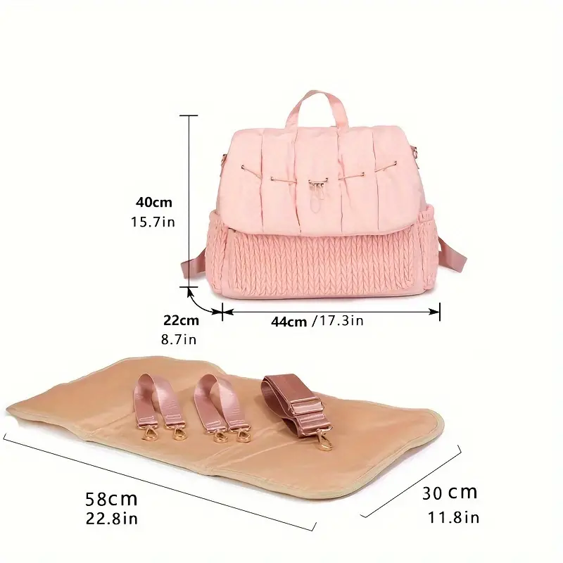 Large Capacity Diaper Stroller - Baby Nursery Backpack avaliação e preço