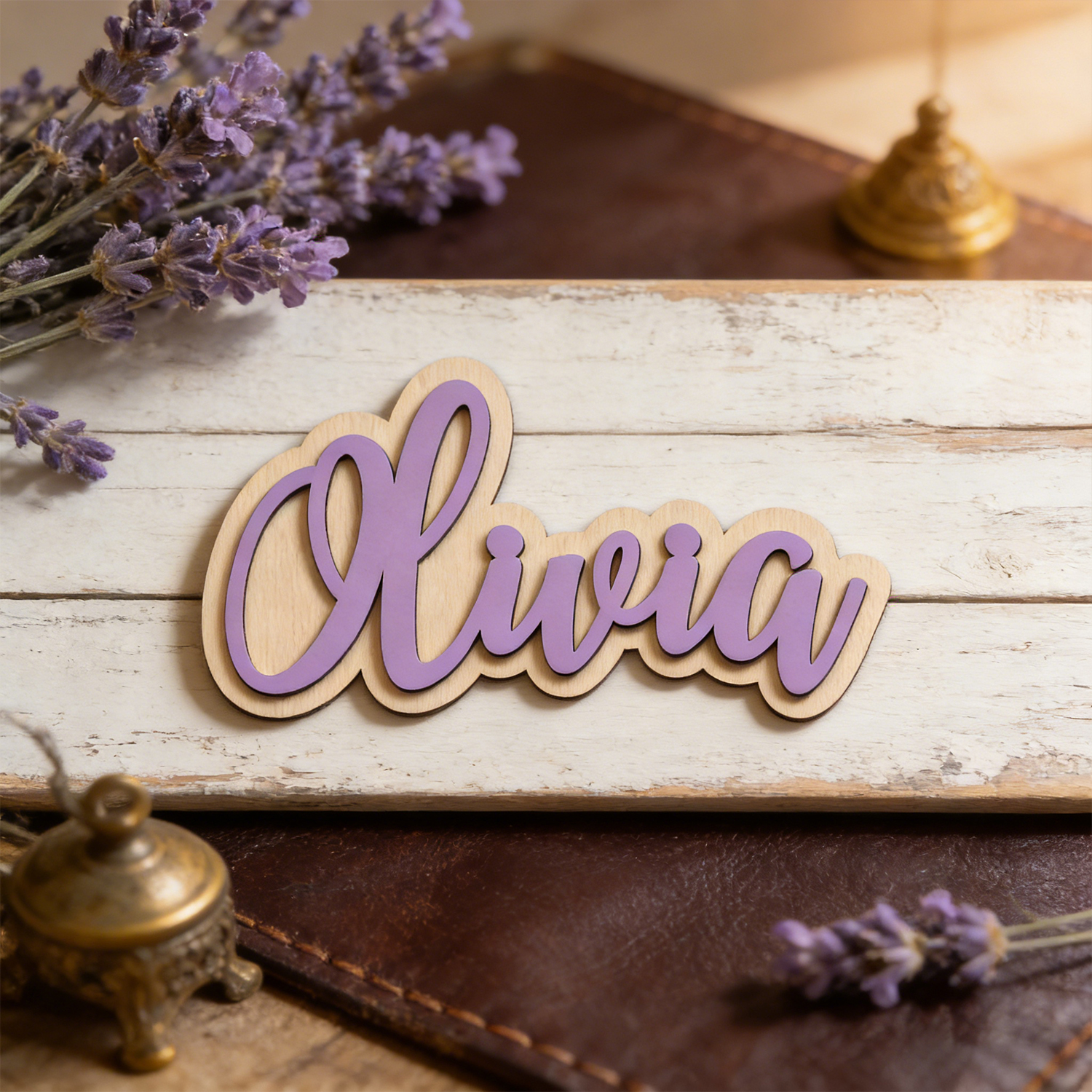 1 Personalized Double-layer Wo - Baby Nursery Ornaments avaliação e preço