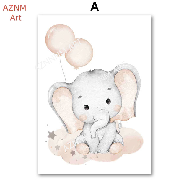 Elephant Balloon Rainbow Moon  - Baby Nursery Ornaments avaliação e preço