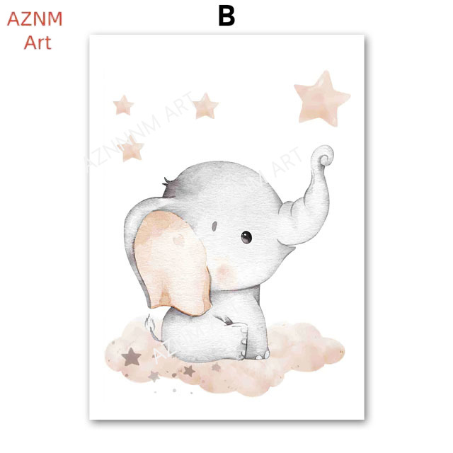 Elephant Balloon Rainbow Moon  - Baby Nursery Ornaments avaliação e preço