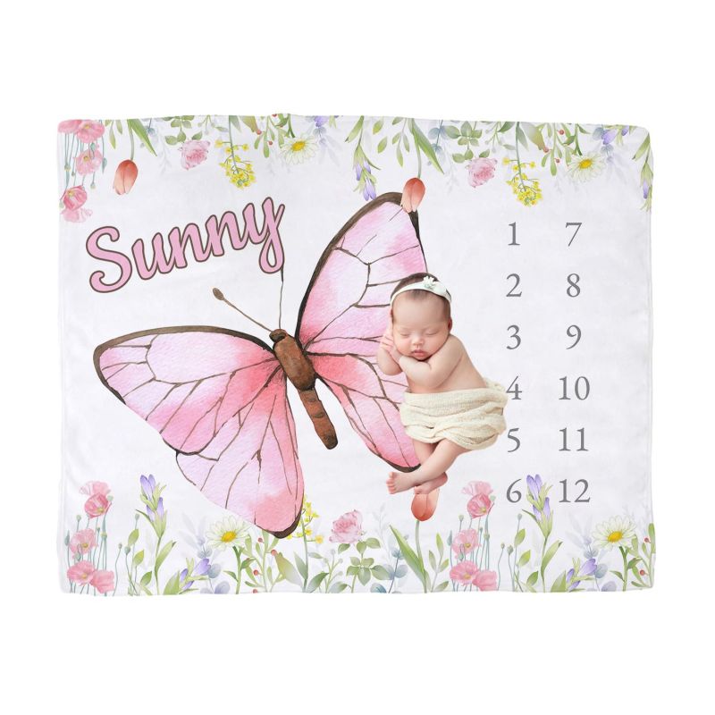 VIKAMA Watercolor Pink Butterf - Baby Nursery Decor Girl avaliação e preço