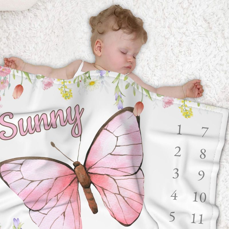 VIKAMA Watercolor Pink Butterf - Baby Nursery Decor Girl avaliação e preço