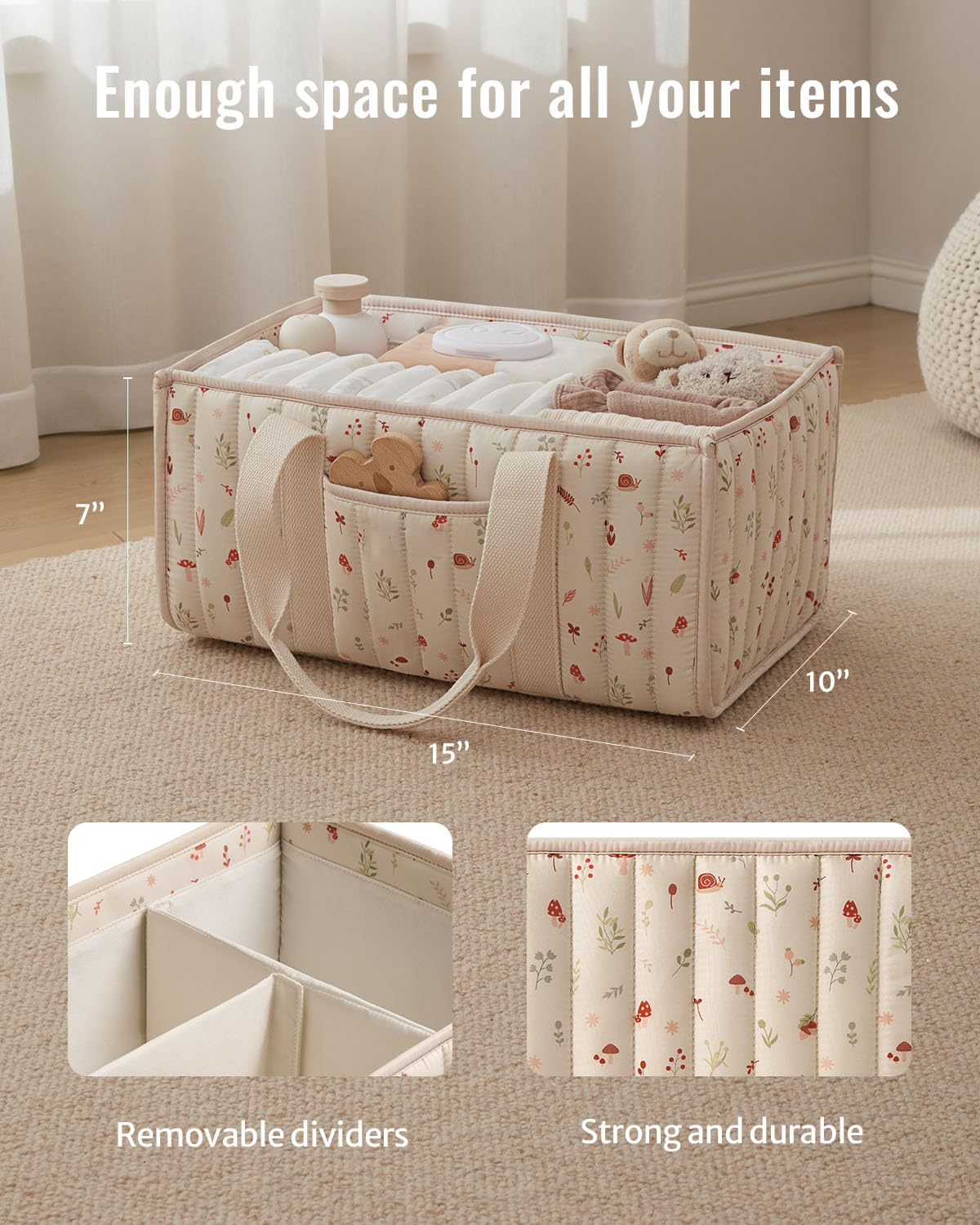 Diaper Caddy Organizer, Stylis - Baby Nursery Organization Ideas avaliação e preço