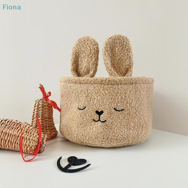 ✔Cute Bunny Plush Storage Bask - Baby Nursery Organization Ideas avaliação e preço
