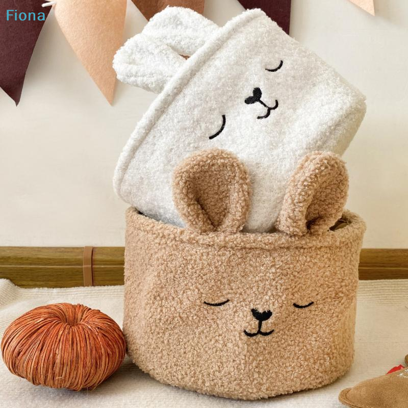 ✔Cute Bunny Plush Storage Bask - Baby Nursery Organization Ideas avaliação e preço