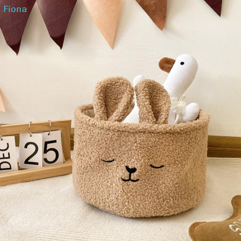 ✔Cute Bunny Plush Storage Bask - Baby Nursery Organization Ideas avaliação e preço