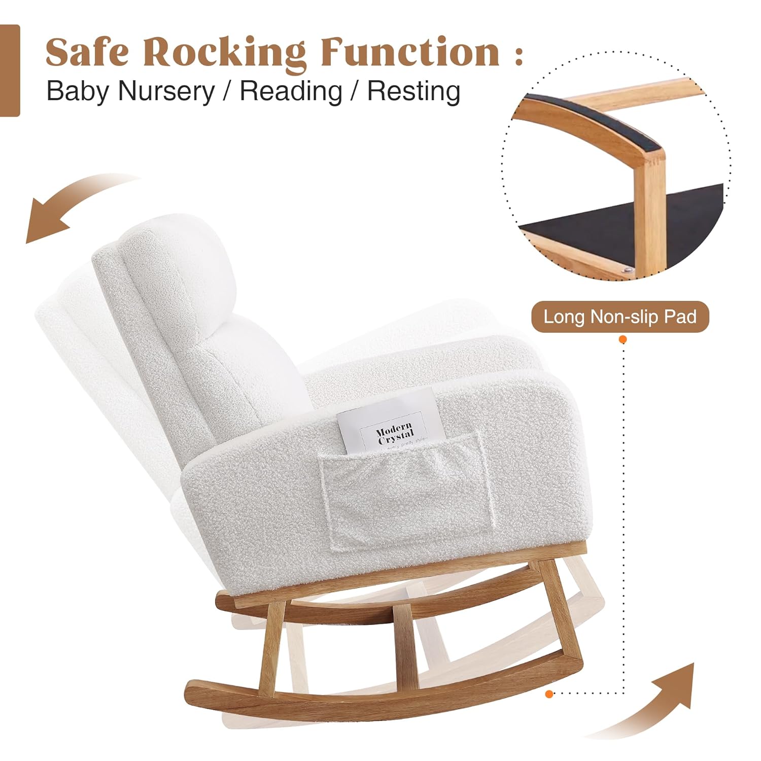Rocking Chair Nursery, Sherpa  - Rocking Chair Nursery avaliação e preço
