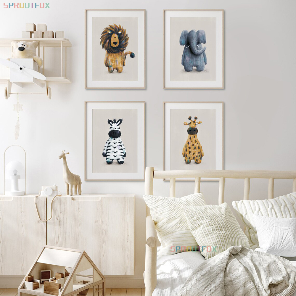 Zebra Pictures Wall Poster For - Baby Nursery Animal Pictures avaliação e preço