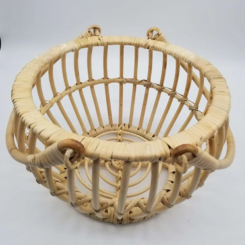 Infant Posing Bed Retro Rattan - Baby Nursery Chair avaliação e preço