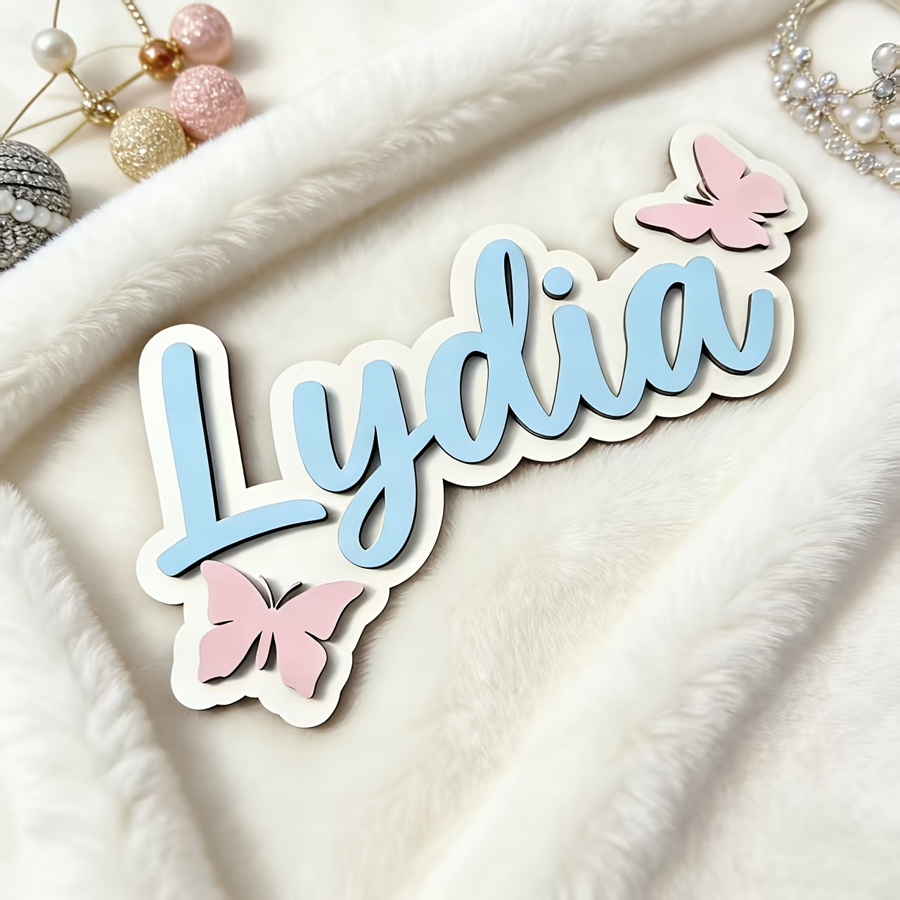 Personalized Blue & Pink Butte - Baby Nursery Room avaliação e preço