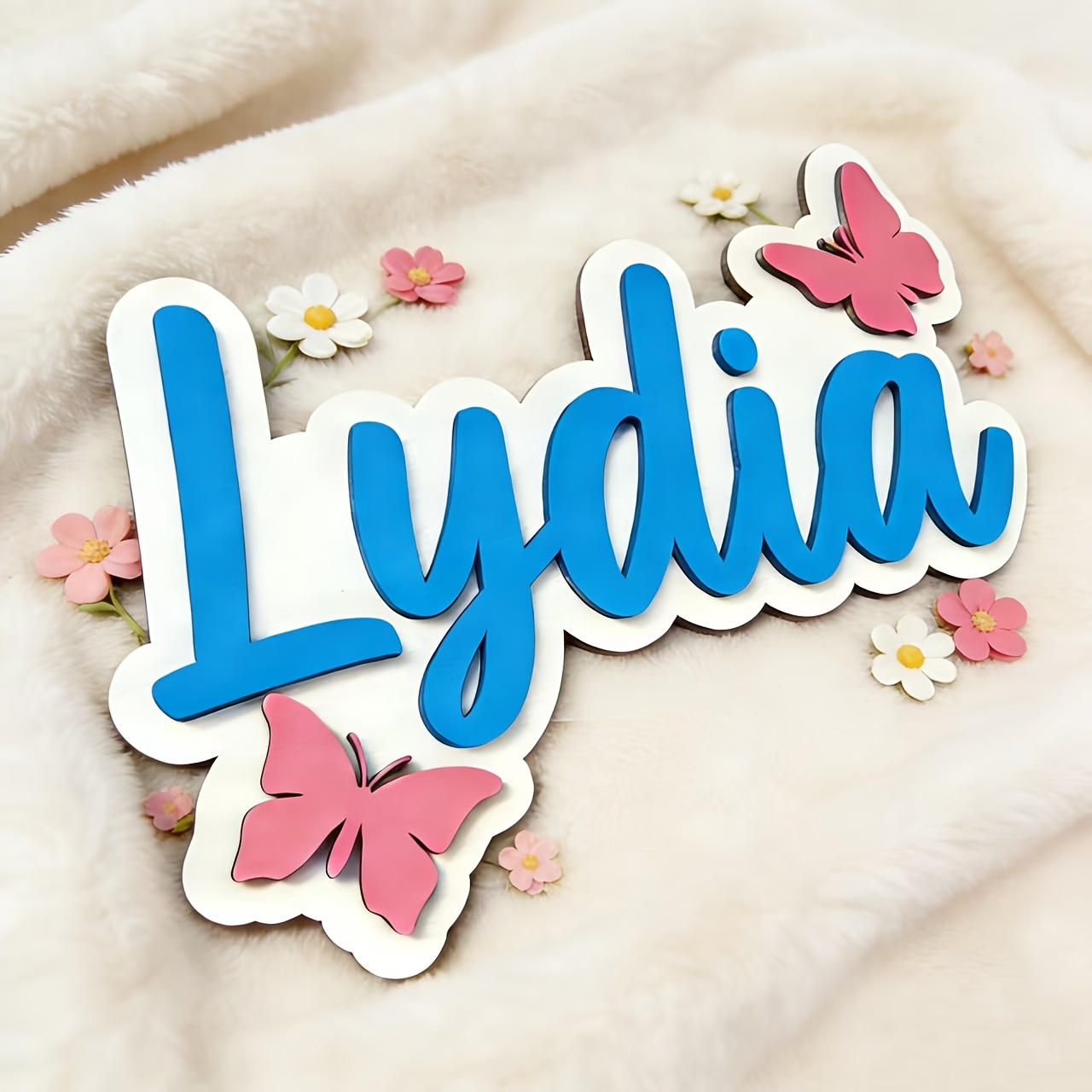 Personalized Blue & Pink Butte - Baby Nursery Room avaliação e preço