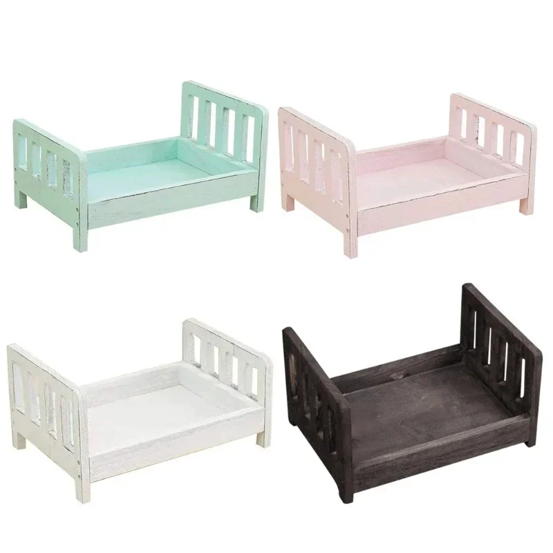 Infant Posing Sofa Retro Wood  - Baby Nursery Chair avaliação e preço