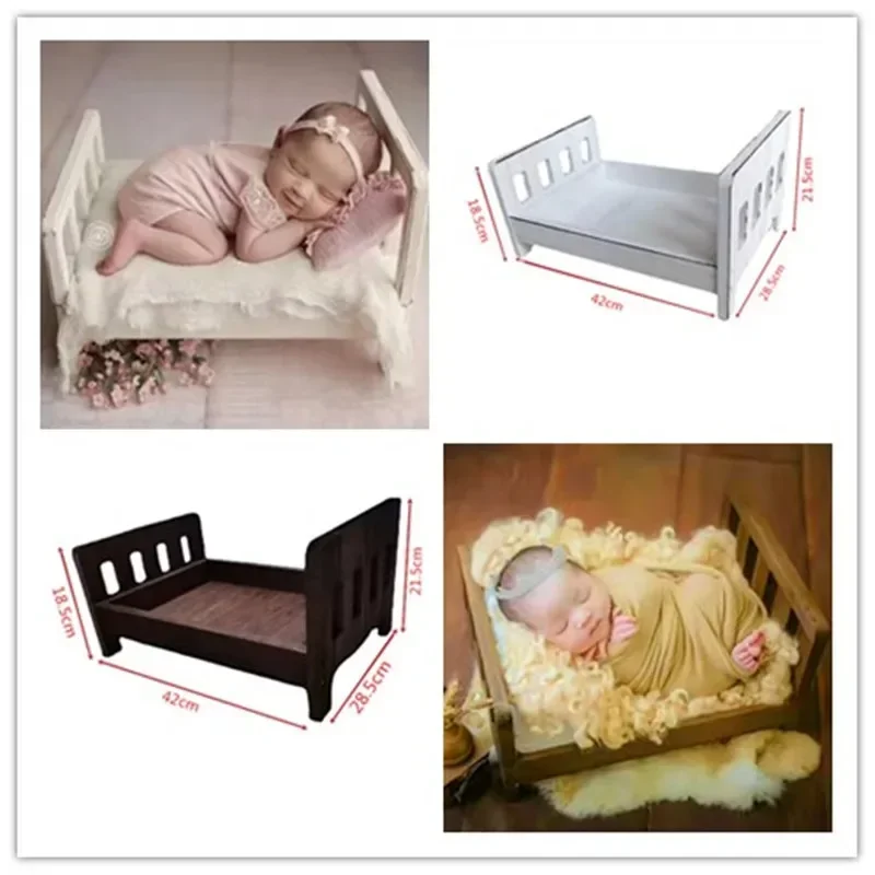 Infant Posing Sofa Retro Wood  - Baby Nursery Chair avaliação e preço