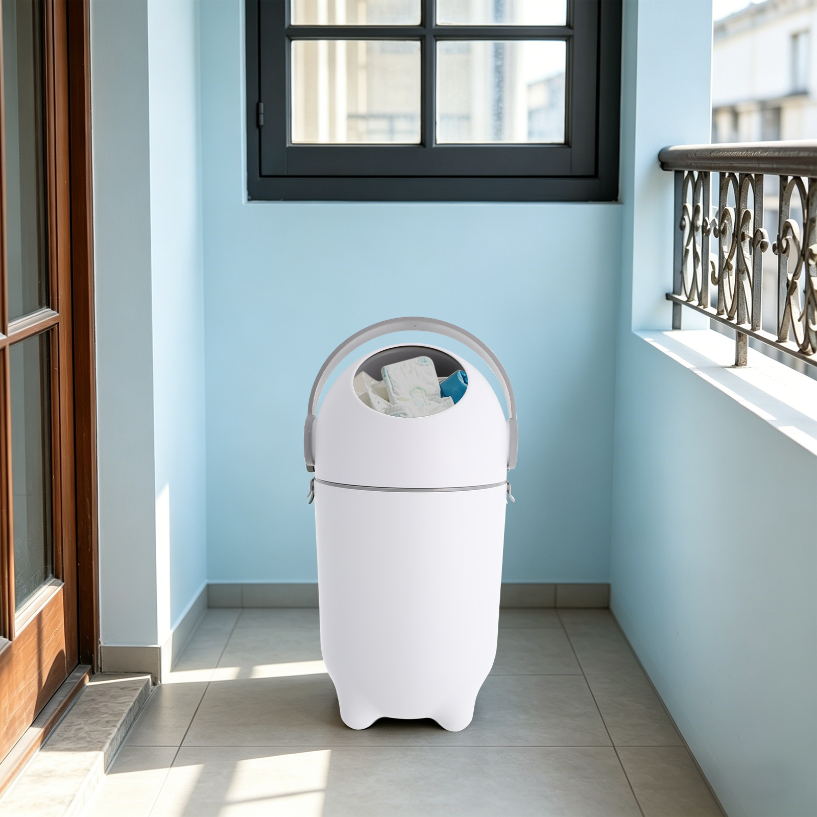 Odorless Diaper Pail, Airtight - Baby Bag Nursery avaliação e preço