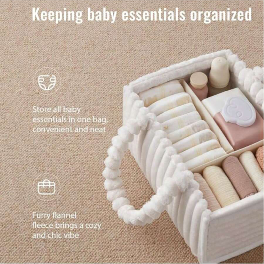 Flannel Diaper Caddy Organizer - Baby Nursery Organization Ideas avaliação e preço