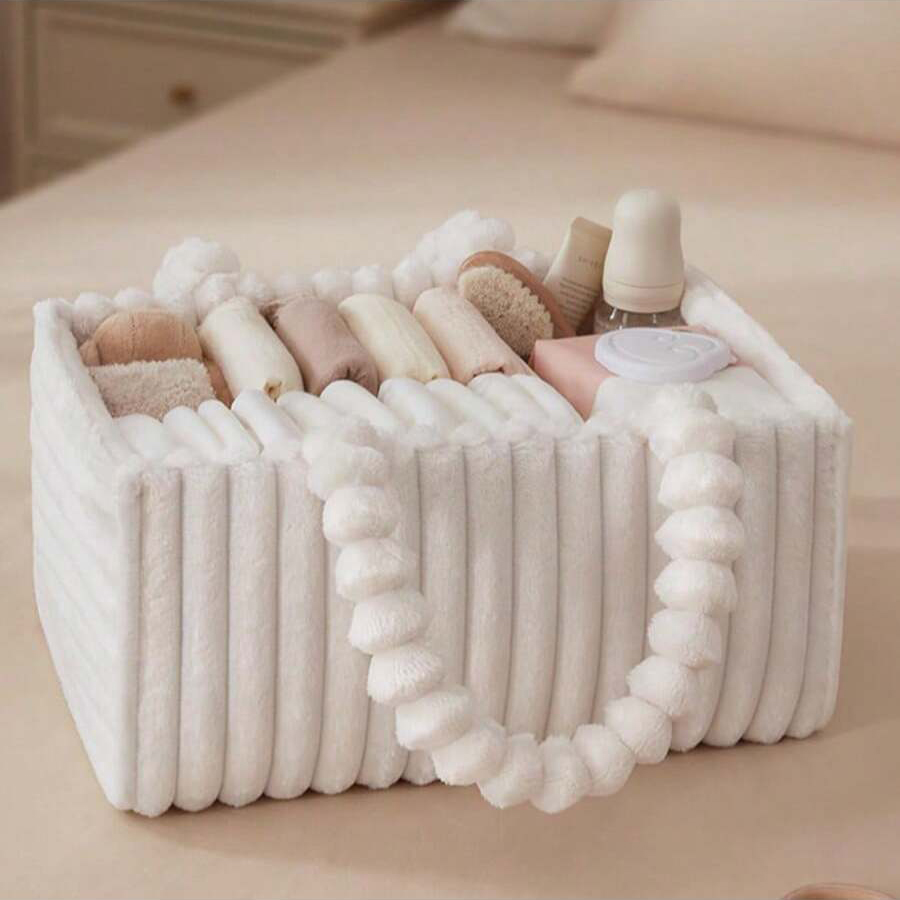 Flannel Diaper Caddy Organizer - Baby Nursery Organization Ideas avaliação e preço