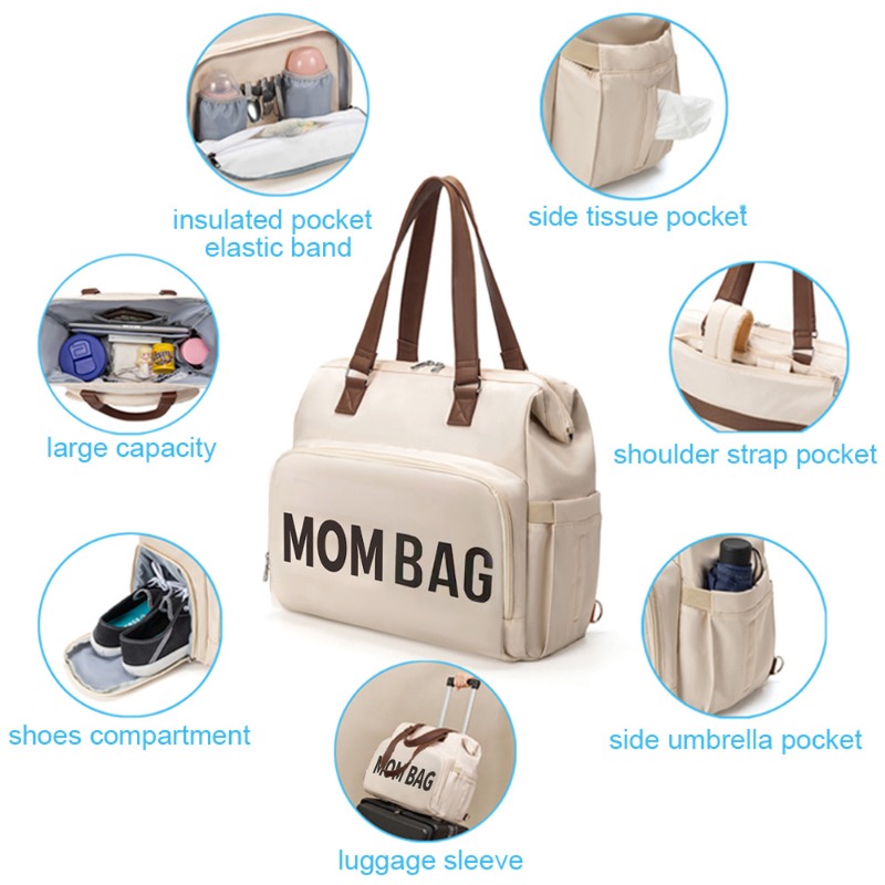 3pcs/set Baby Diaper Bag Baby  - Baby Nursery Backpack avaliação e preço