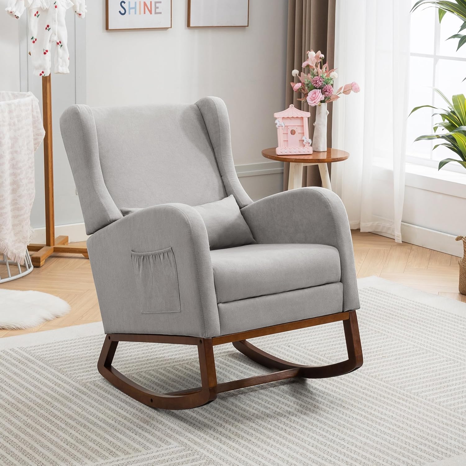 Nursery Rocking Chair with Foo - Rocking Chair Nursery avaliação e preço
