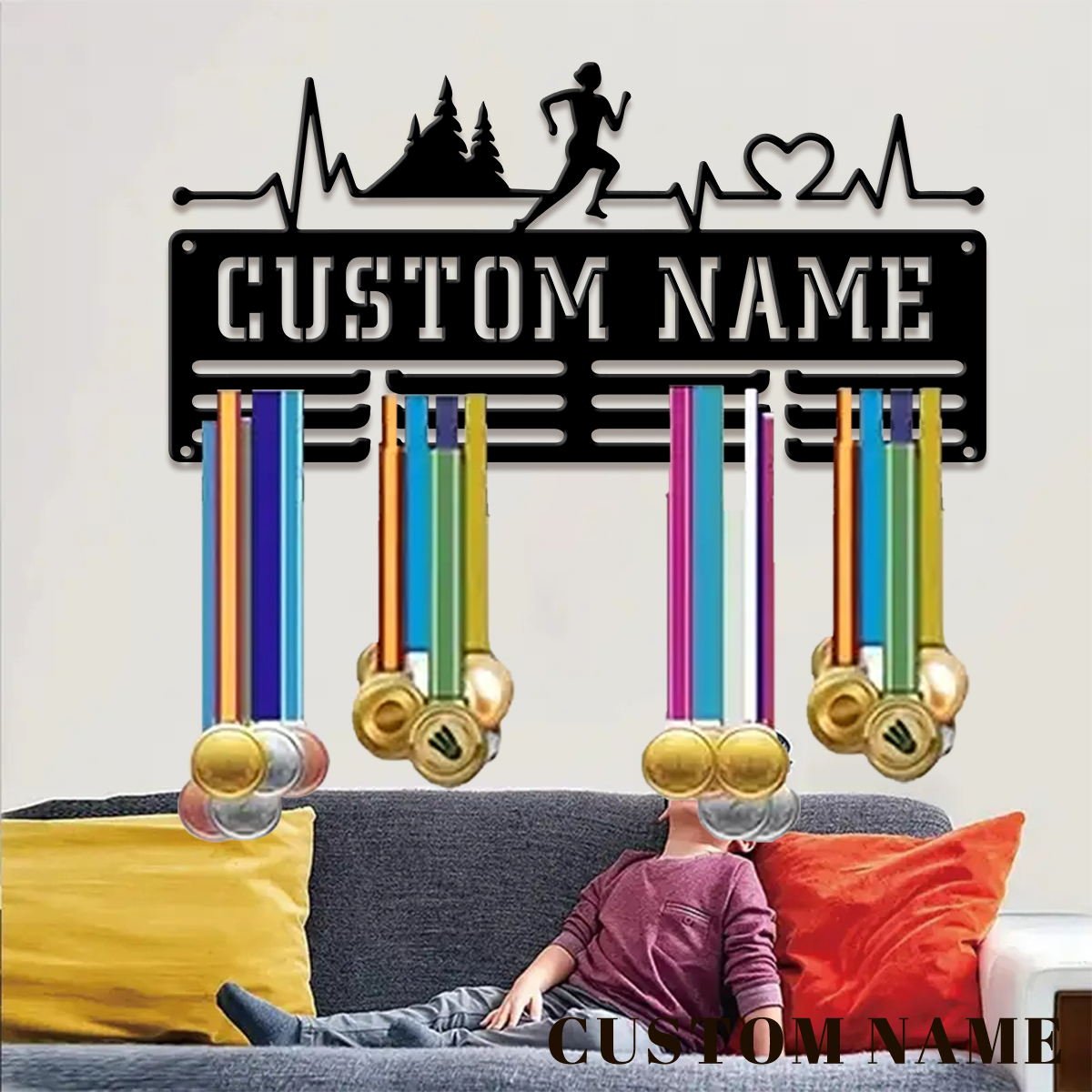 custom Marathon Sports Metal m - Baby Nursery Ornaments avaliação e preço