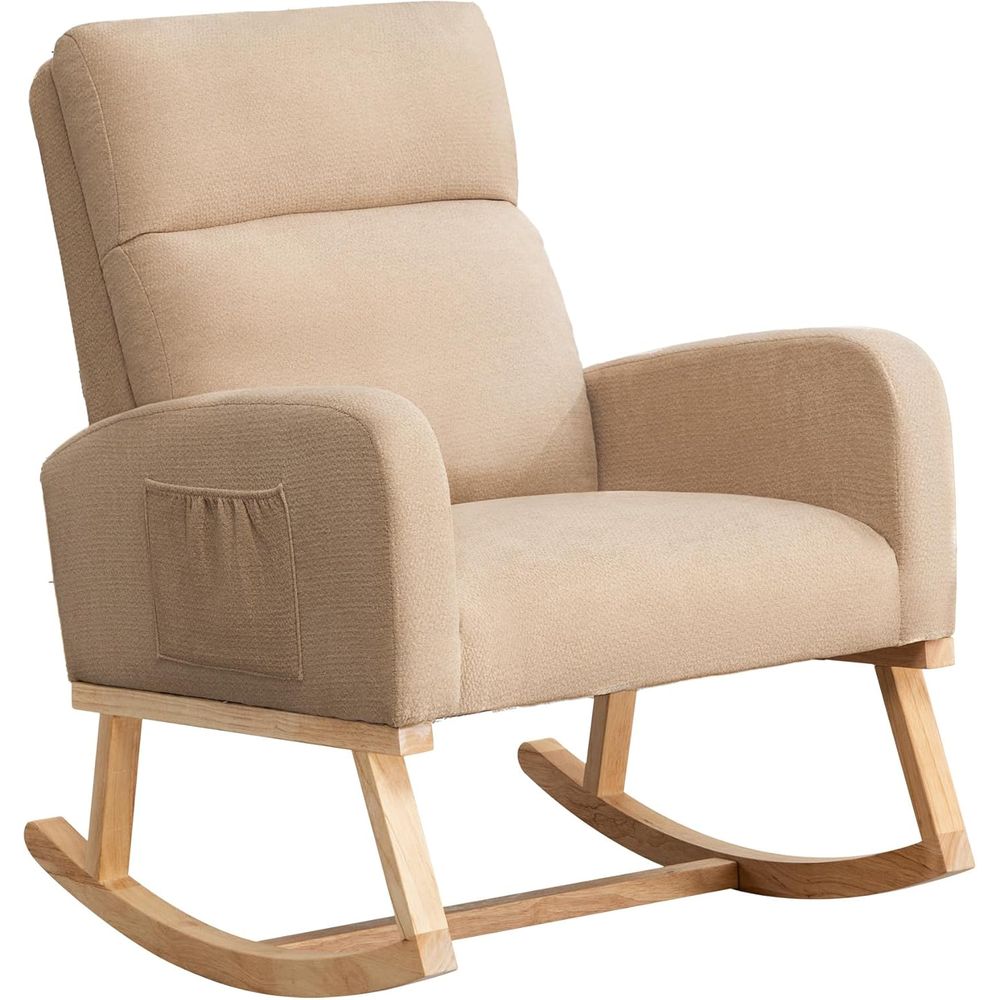 Upholstered Fabric Nursery Roc - Rocking Chair Nursery avaliação e preço