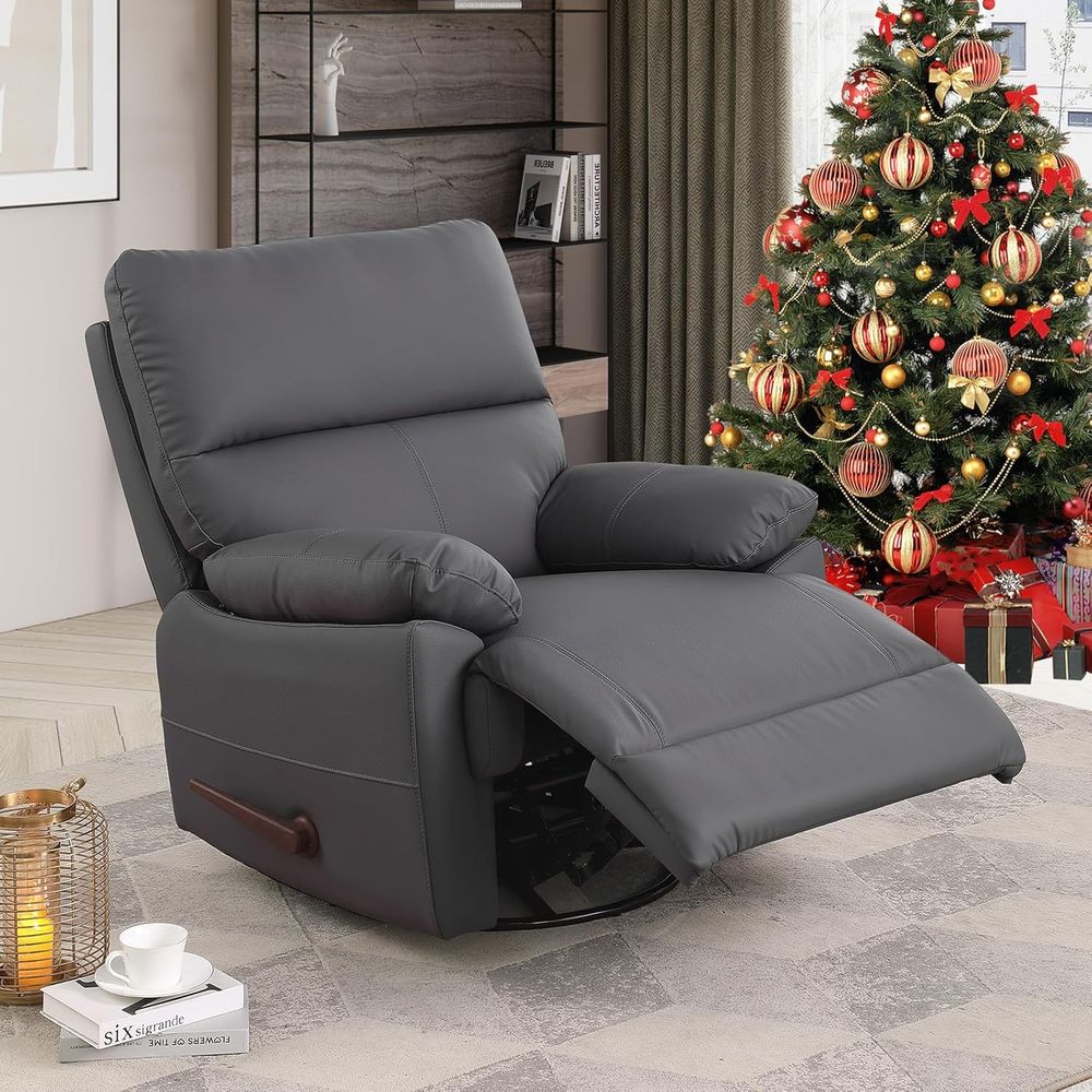 Grey 360° Swivel Recliner Chai - Rocking Chair Nursery avaliação e preço