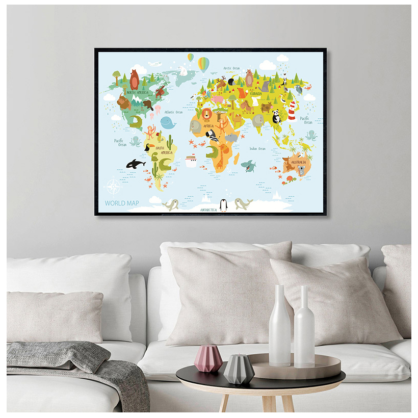 Sea Life Continents Animal Wor - Baby Nursery Animal Pictures avaliação e preço