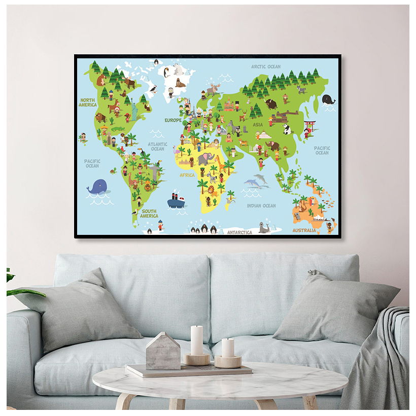 Sea Life Continents Animal Wor - Baby Nursery Animal Pictures avaliação e preço