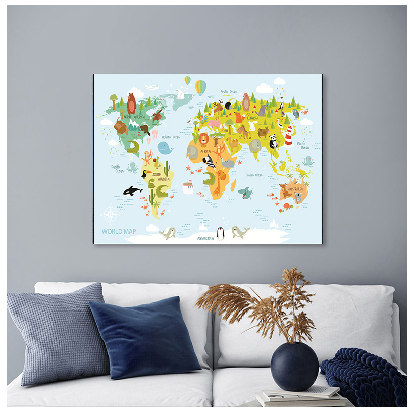 Sea Life Continents Animal Wor - Baby Nursery Animal Pictures avaliação e preço