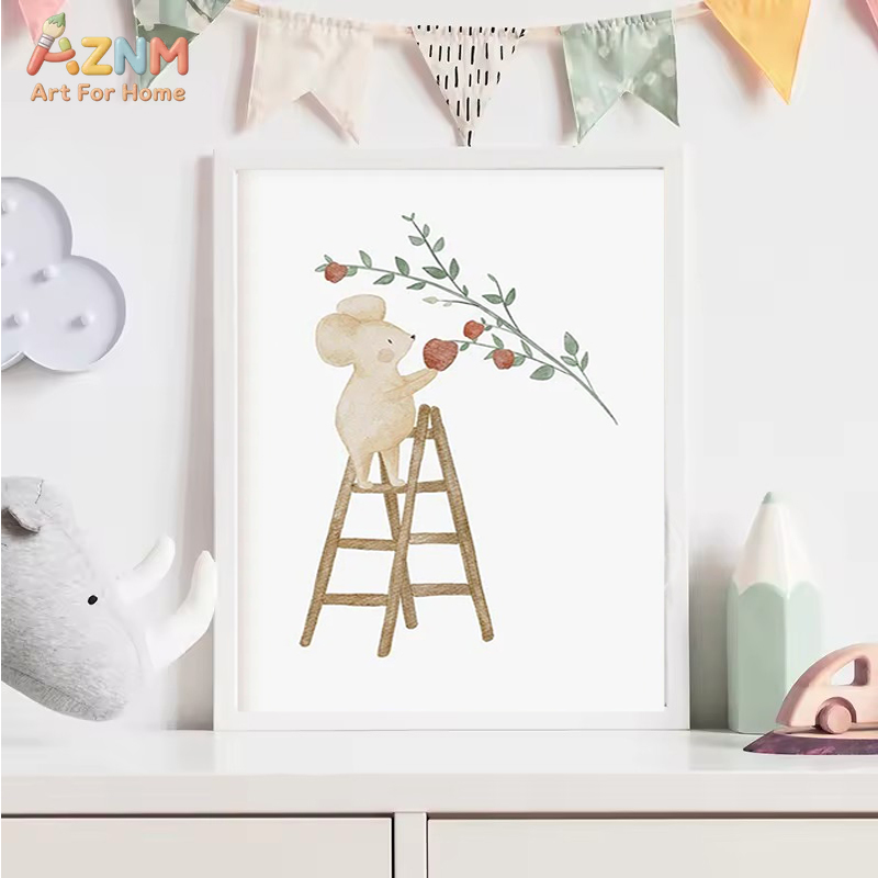 AZNM Watercolor Neutral Baby A - Baby Nursery Gender Neutral avaliação e preço