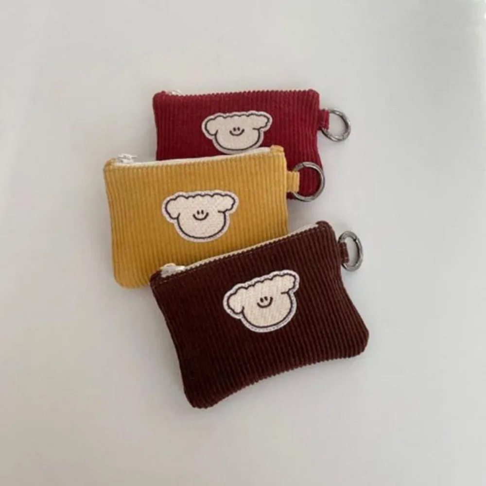 Durable Corduroy Coin Purse So - Diaper Wallet Portable avaliação e preço