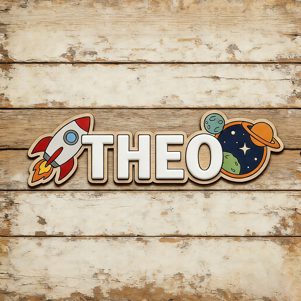 Personalized Space Rocket Name - Baby Nursery Room avaliação e preço