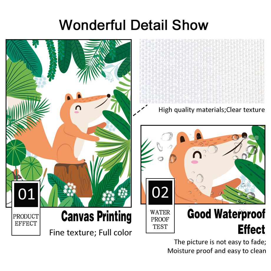 Jungle Safari Nursery Wall Art - Baby Nursery Gender Neutral avaliação e preço