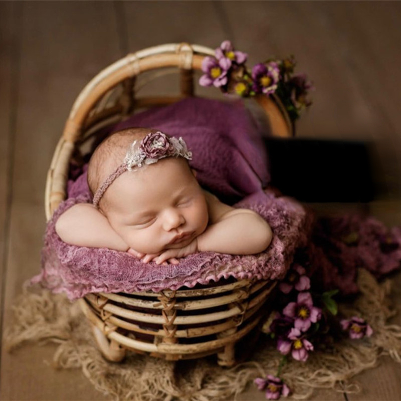 Newborn Photography Props Ratt - Baby Nursery Chair avaliação e preço
